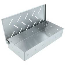 Räucherbox für Weber 7576 für Gasgrill Edelstahl flaches Design 22,8x9,7x4,4cm