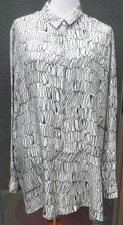Marina RINALDI 100 silk long sleeve shirt Size Plus 22