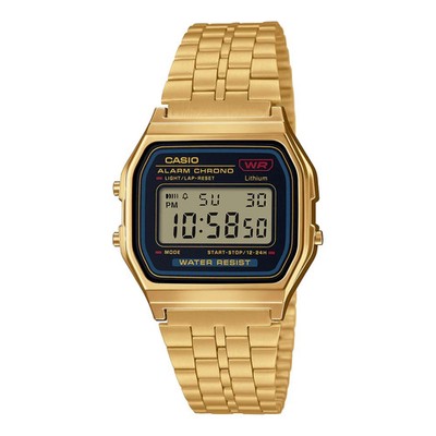 Casio Vintage Quartz Uhr A159WGEA-1EF 33mm Digital Dial Edelstahl 30M