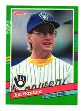 1991 Donruss #703b Jim Gantner Milwaukee Brewers