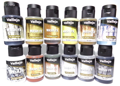 Vallejo Wash FX / Wash-Color (156,86 /l) 35 ml Dosierflasche, 18 Farben Auswahl