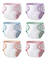 6 Pcs Baby Doll Diapers, Baby Doll Accessories for 12-15 Inch Dolls, Reusable 