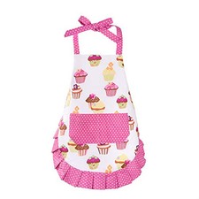 Tabliers de cuisson 100% coton enfants filles mignon bambin cupcake tablier