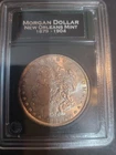 1882-O UNC  Morgan Silver Dollar Uncirculated Toned On Edge AU condition