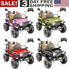 24V Kids Car Toy Ride on Truck Powerful Wheels w/Remote Bluetooth LED Lights
