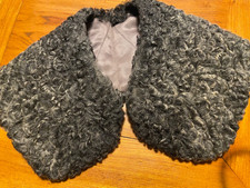 echter weicher wunderschöner Kragen Pelzkragen Persianer Karakul schaf