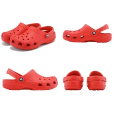 Crocs Classic Clog Unisex Red Adult Slip-On Ultra Light Water-Friendly
