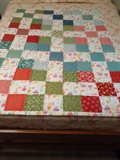 Hand-Quilted Baby Quilt With Barbie Fabric And Coordinating Fabrics