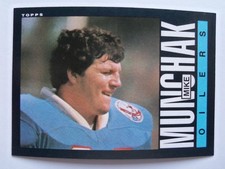 1985 Topps Houston Oilers HOF Player Mike Munchak Rookie Football Card 253