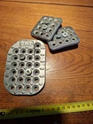 Vintage OMP Aluminum Racing Pedal Pads Set - Used Classic Rally Race Car Plates