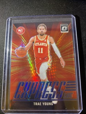 Trae Young 2024-25 Donruss Optic  #5  Express Lane Red Shimmer /175 Hawks NBA