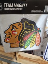 CHICAGO BLACKHAWKS NHL HOCKEY MAGNET CAR OFFICE 12 Inch NEW
