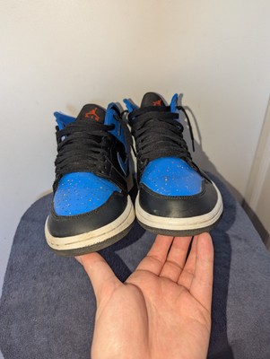 air jordan 1 mid royal paint splatter release date