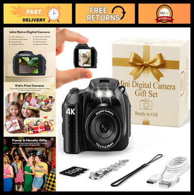 4K Mini Keychain Camera with 32GB Card - Retro Collectible Gift for Travel & Kid