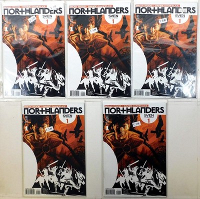 Northlanders Lot of 5 #1 x5 (2008) Vertigo Comics 1st Print Comic Books
