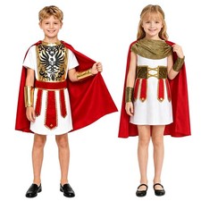 Kids Roman Soldier Cospaly Outfits Masquerade Ball Gladiator Costume Waistband
