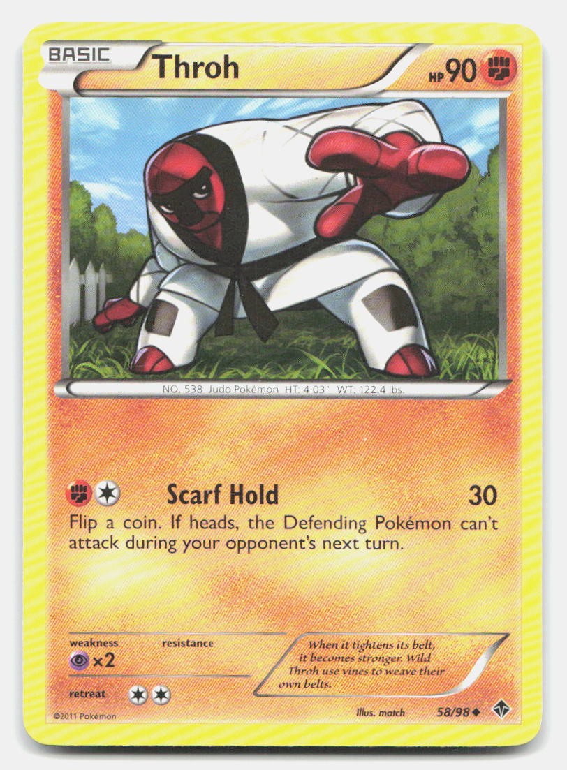 Throh 58/98 Uncommon Emerging Powers Pokemon NM/LP