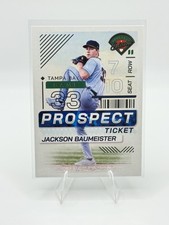 2024 Panini Prospect Edition Jackson Baumeister Ticket #126 Rays