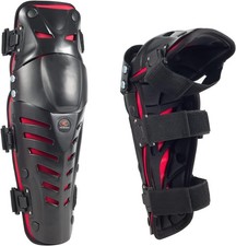 Movable Knee Shin Guard Pads 3 Sections Adjustable Breathable Knee Standard Red