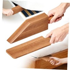 Mattress Lifter  Bed Maker Tool Set for Changing Sheets, Acacia Wood