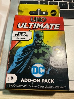 UNO Ultimate Edition Batman Add-On Pack + 2 Foil Chase Cards 2023 New Sealed Box