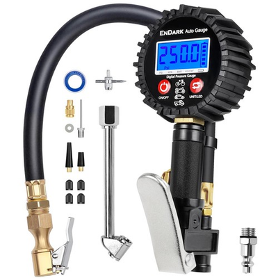 #ad Digital Tire Pressure Gauge amp; Inflator €“ 250 PSI Compressor Gun with 360Â° ... $38.61