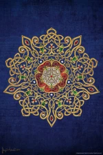 Celtic Tudor Rose by Brigid Ashwood Cool Wall Decor Art Print Poster 12x18