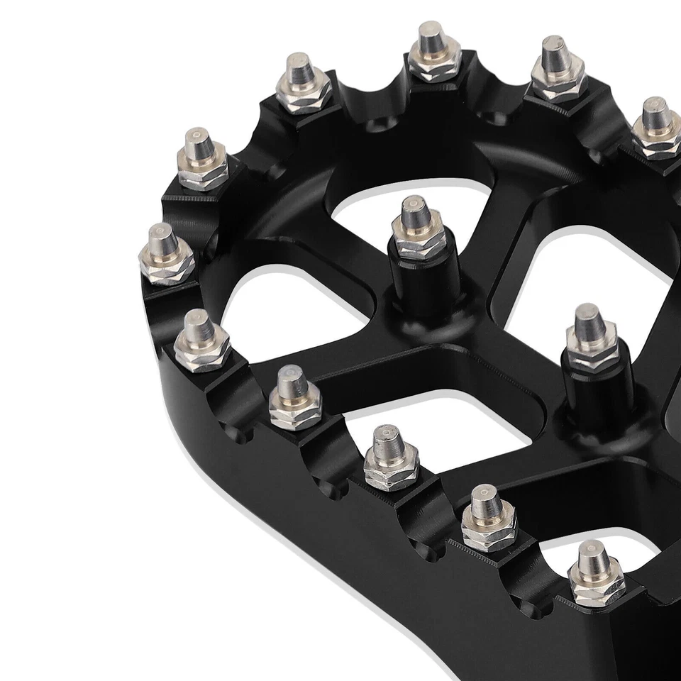 CNC Wide Foot Pegs Dirt Bike Footpegs Black For KTM EXC SX SXF XC XCW XCF EXCF Foto 4 de 4