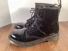 DR. MARTENS BLACK PATENT LEATHER 1460J KIDS UK 3 , USL 5 , EU 36