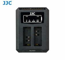 JJC USB Dual Battery Travel Charger for Canon LP-E12 LPE12 Batteries