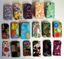 Assorted Print Eyeglass Eyeglasses Reading Glass Case w/ Zipper Closure