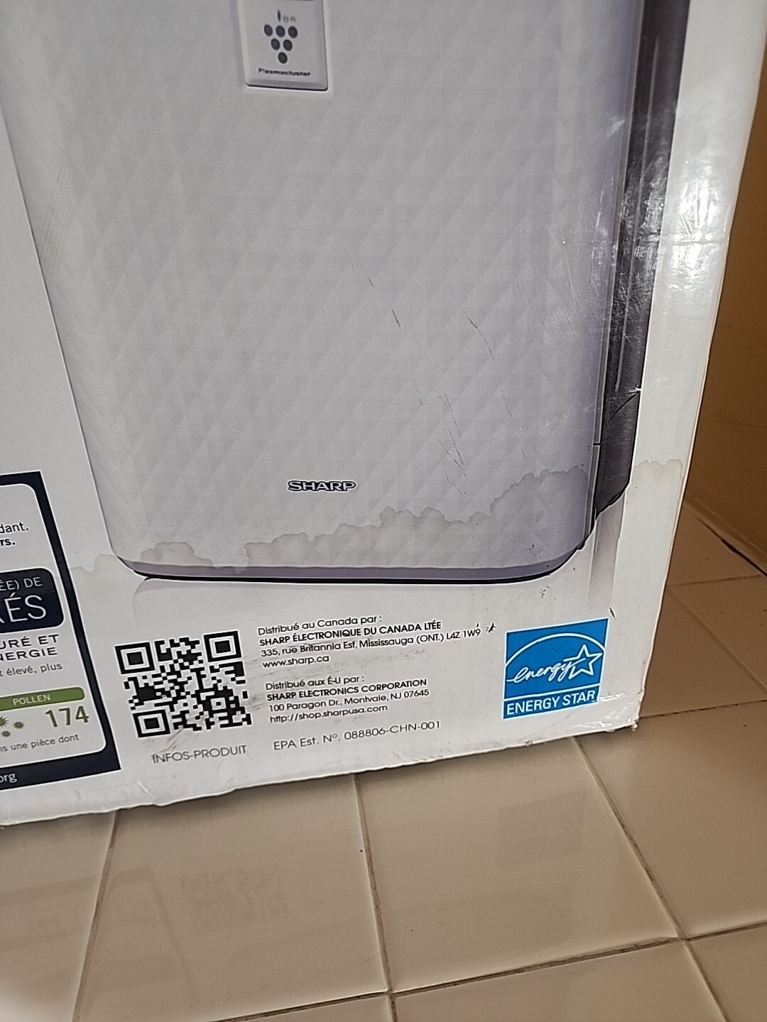 Sharp KC850U True HEPA Plasmacluster Air Purifier & Humidifier White