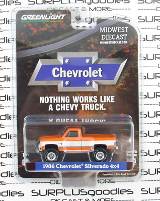 #ad 2024 Greenlight Midwest Diecast Exclusive LIFTED 1986 CHEVROLET SILVERADO #51528 $11.35