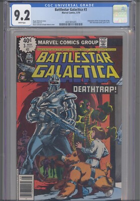 Battlestar Galactica #3 CGC 9.2 1979 Marvel Comics Pt 3 of 3 TV ...