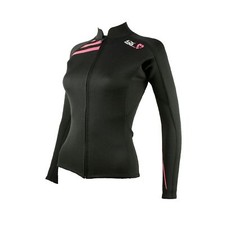TUSA Sport Womens 2mm Neoprene Wetsuit Top, Small, Black