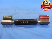 .744 20 NS 2 SET THREAD PLUG GAGE 3/4 UNDERSIZE GO NO GO P.D.'S = .7115 & .7074