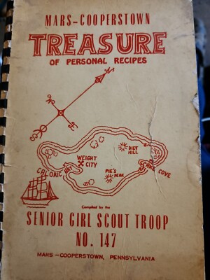 Mars-Cooperstown Treasure Of Personal Recipes Sr. Girl Scout Troop 147 1952