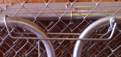 ALL-AMERICAN Wire Arm Throw Over Top Double Gate Latch chain link FAST SHIP