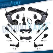 Front Upper Control Arms Tierods for Chevy Silverado GMC Sierra 3500 2500 HD H2