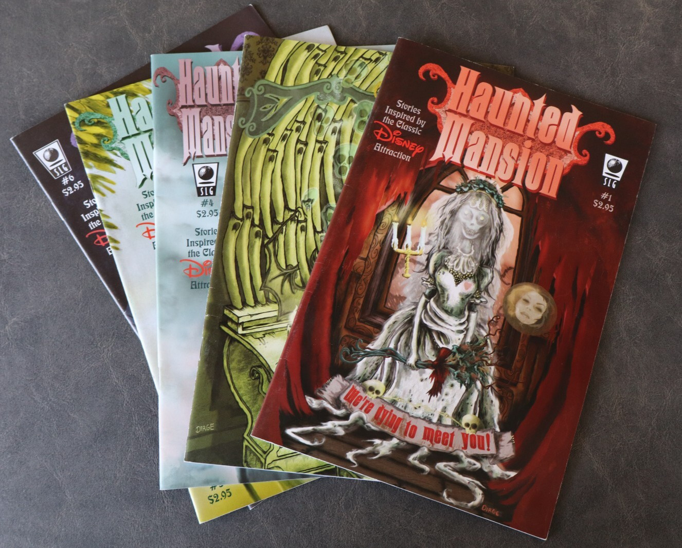 Haunted Mansion 1 2 4 5 6 • 2005-2007 SLG Amaze Ink • Disney Comics Lot Set