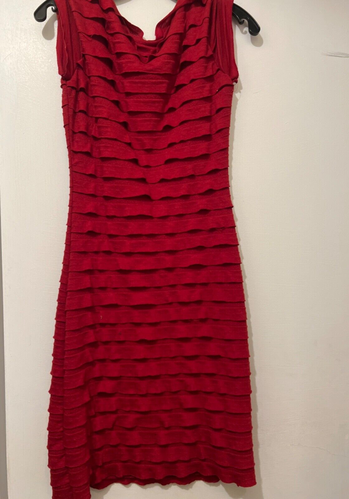 MAX STUDIO SOLID RED / BURGUNDY  LINED TEENS COCK… - image 5