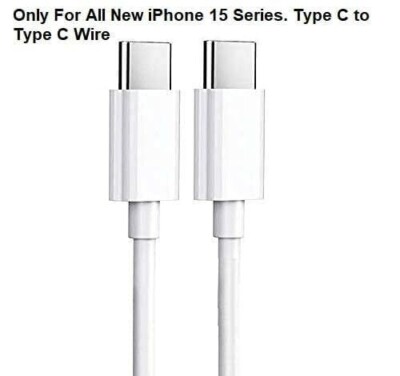 For iPhone 15 Charger USB-C to USB-C Cable Fast Charger Type C
