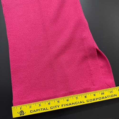 Pantaloni vintage St John By Marie grigi sera rosa Santana maglia gamba larga spacco laterale 8 - Foto 7 di 11