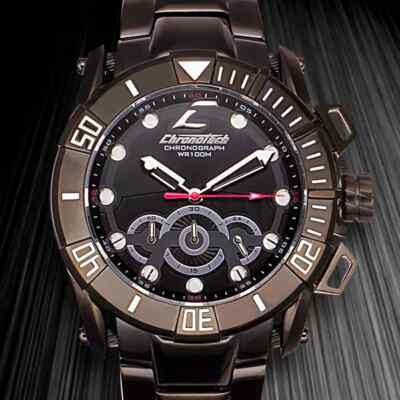 Chronotech European Designer Chronograph Mens Watch Fast Free Ship ...