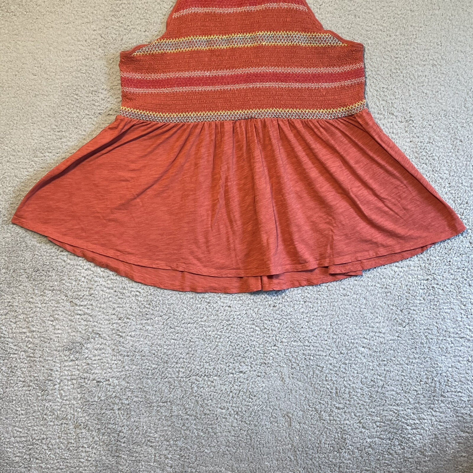 Torrid Women's Size 4 Basic  Orange Solid Cotton … - image 2