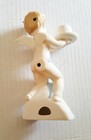 Vintage ANGEL CHERUB Candle Holder Statute Figure Japan Christian 7" Ceramic  — photo 4