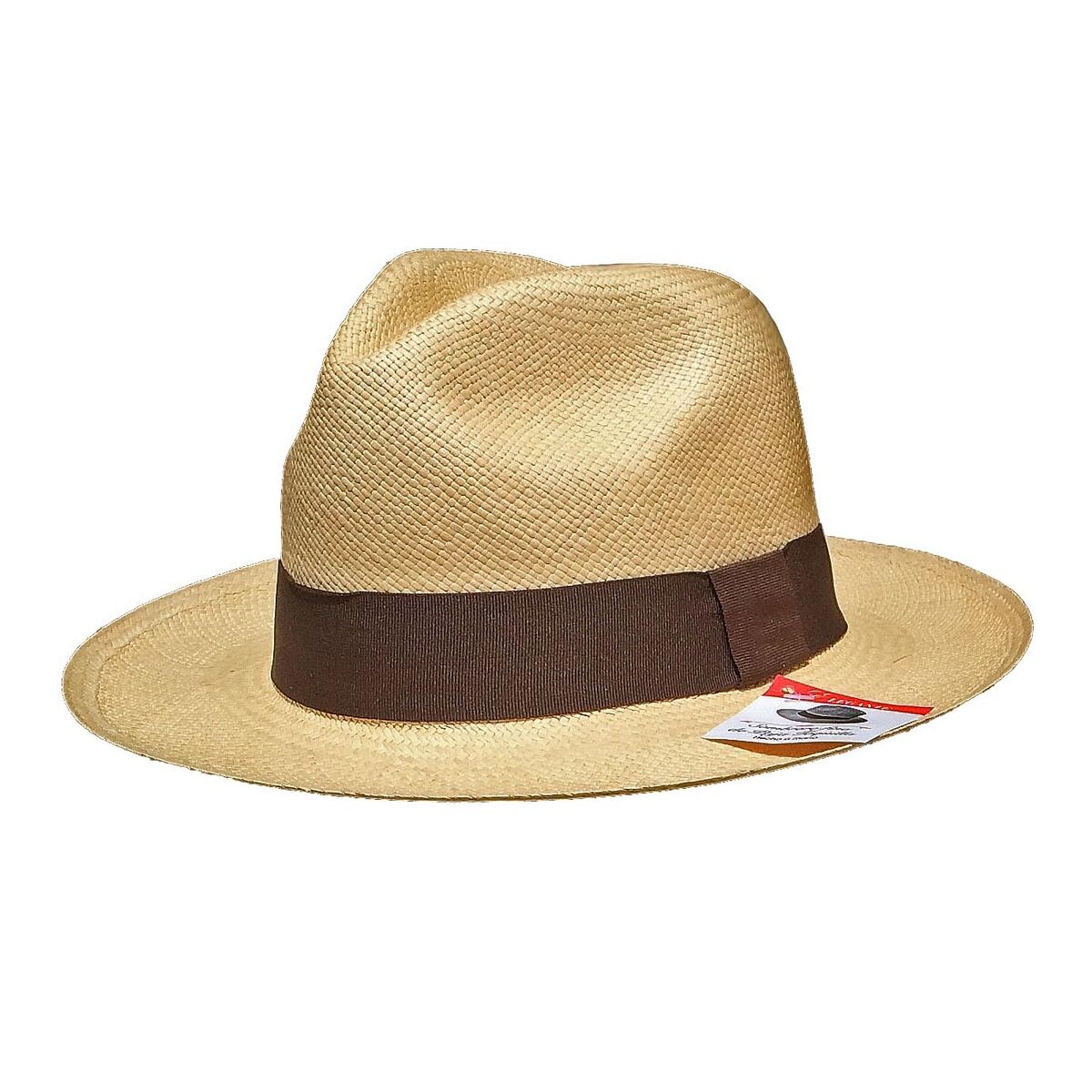 HANDWOVEN 100% GENUINE PANAMA HAT ECUADOR CLASSIC FEDORA NATURAL