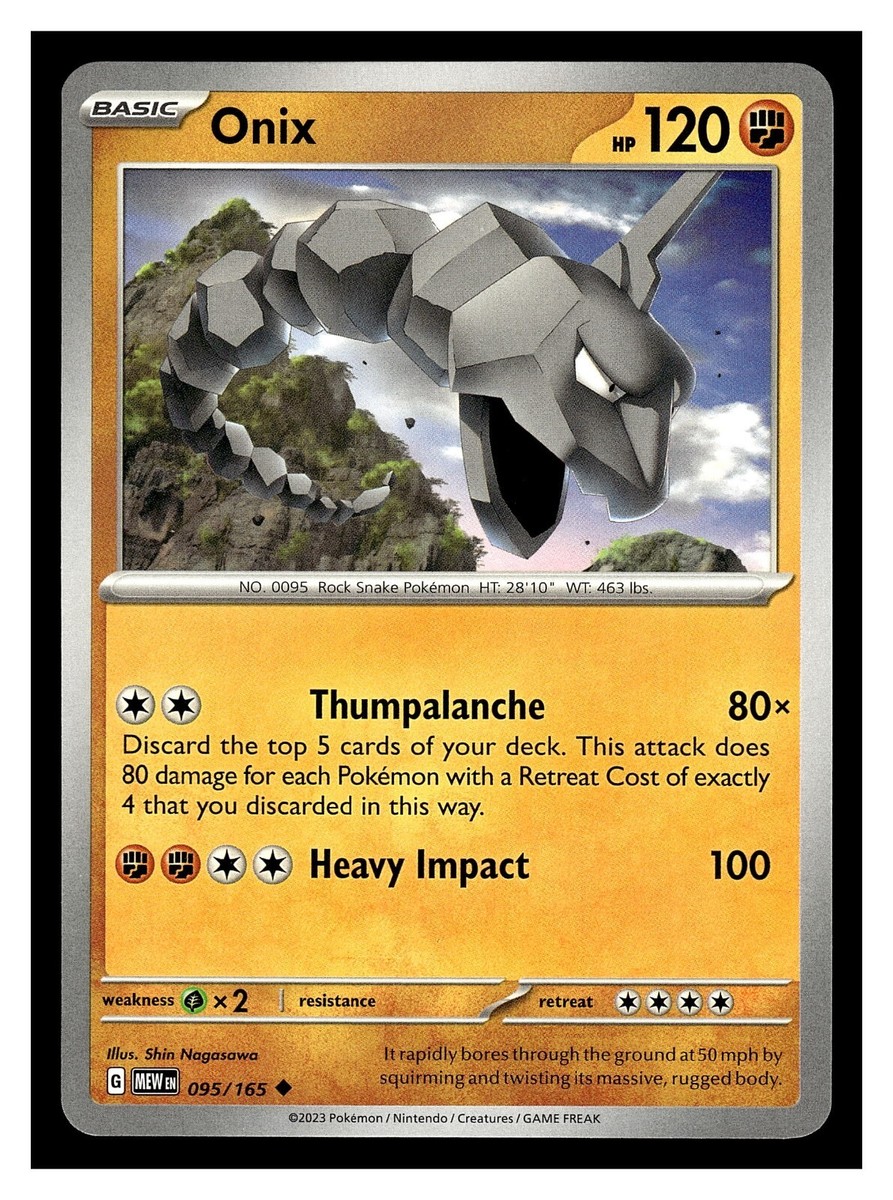 Pokemon Onix 095/165 Scarlet & Violet 151 | eBay
