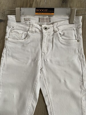 MANGO Kids ~ Skinny Jeans ~ Hose ~ creme ~ Gr. 140 ~ Top-Zustand !