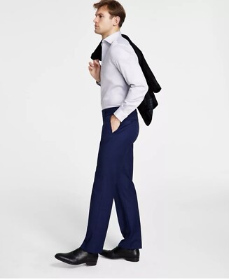 michael kors men's classic fit dress pants Michael Kors Men's Flat Front Classic Fit Suit Separate Pants Gray Size 32X30